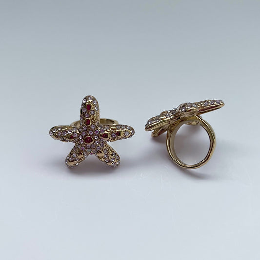 GOLD SEA STAR RING