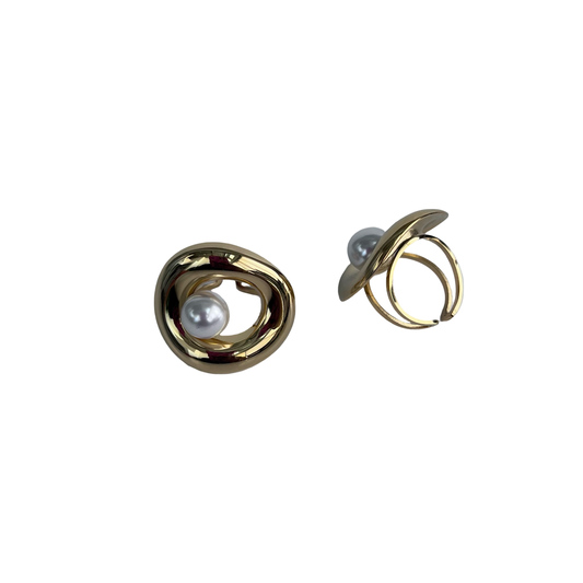 CIRCLE PEARL RING