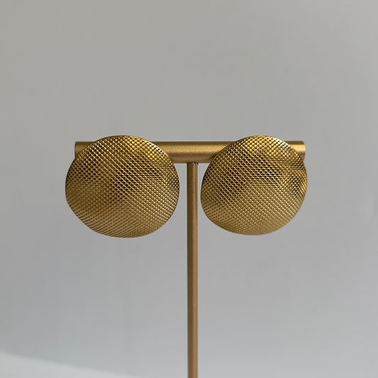 CORAL CAY COIN EARRINGS