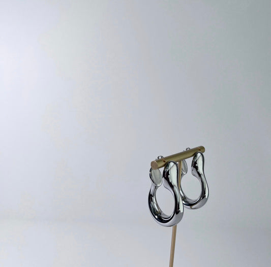 AMARA HOOPS (CHROME)