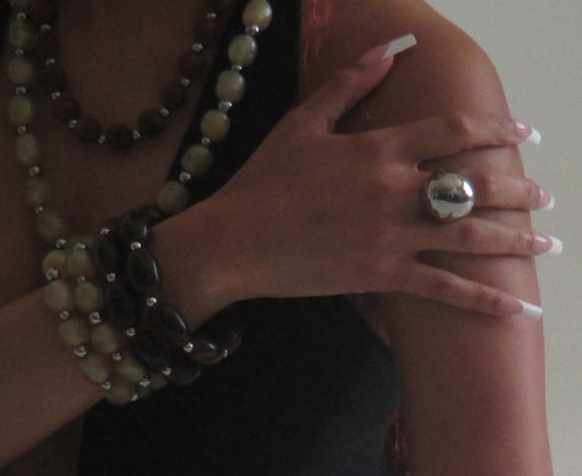 SAGE COASTAL BEADED BRACELET SET