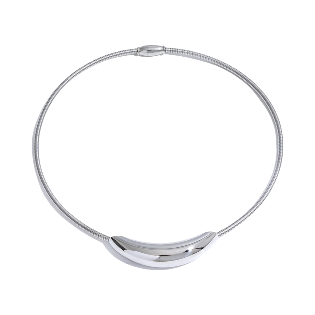 SOLID CHROME CHOKER