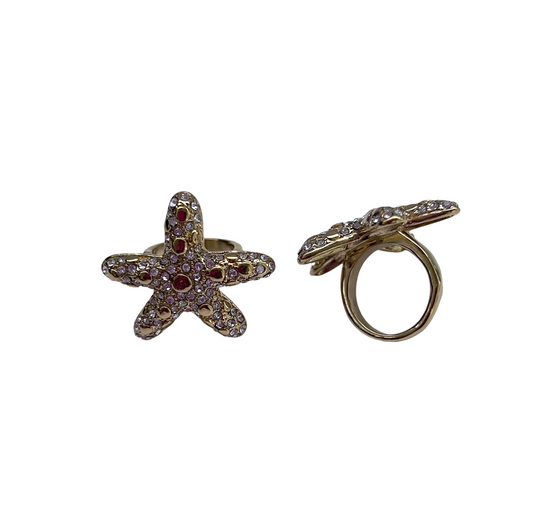 GOLD SEA STAR RING