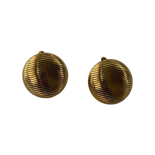 SARAI STRIPED GOLD EARRINGS