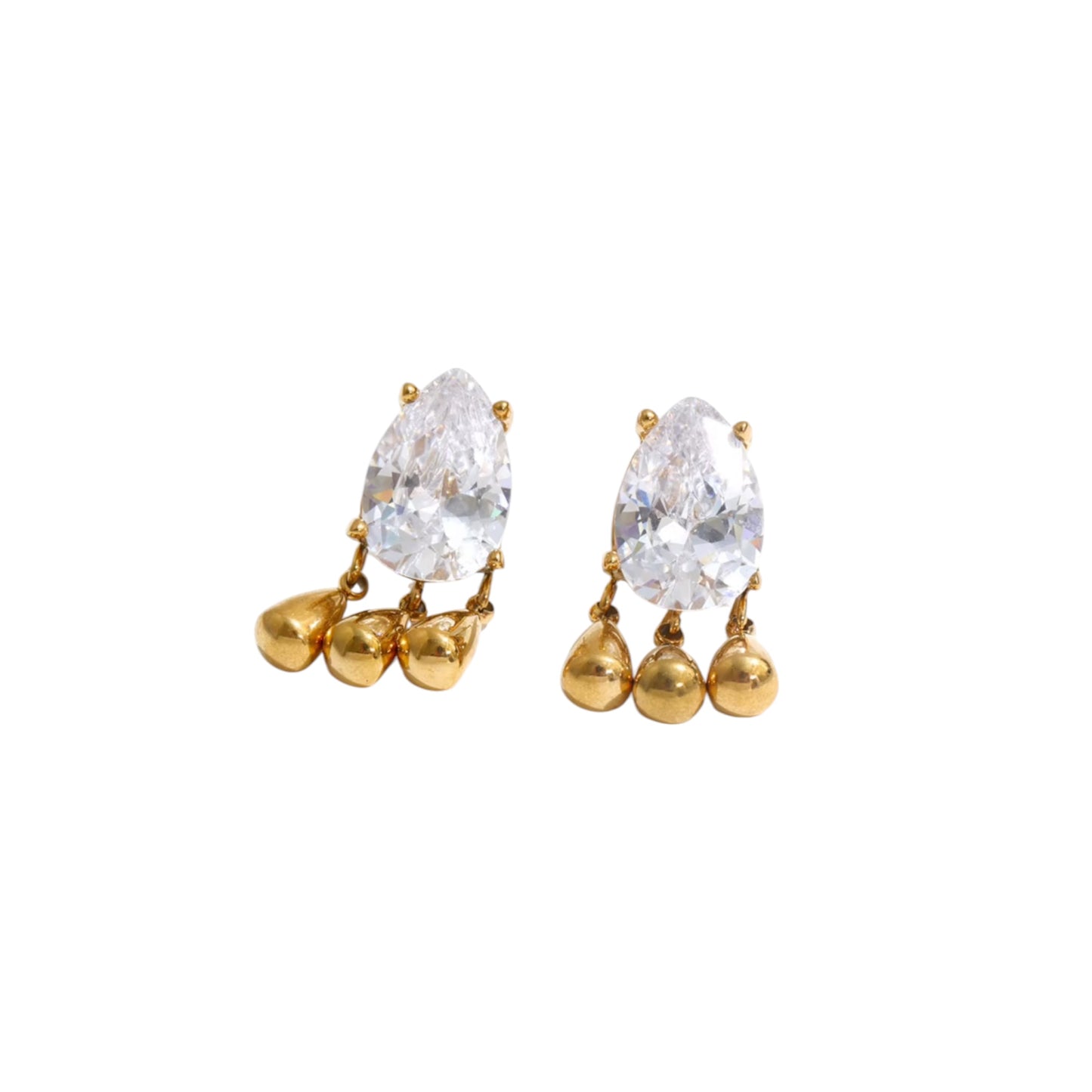 CRYSTAL FLEUR STUDS