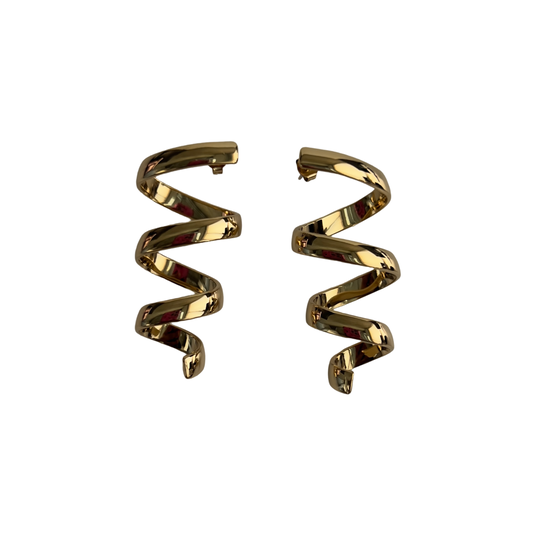 GOLD SPIRAL EARRINGS