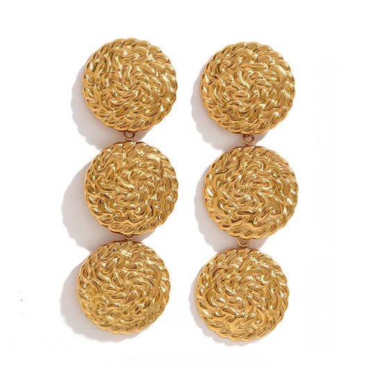 THE VINTAGE MEDALLION EARRINGS