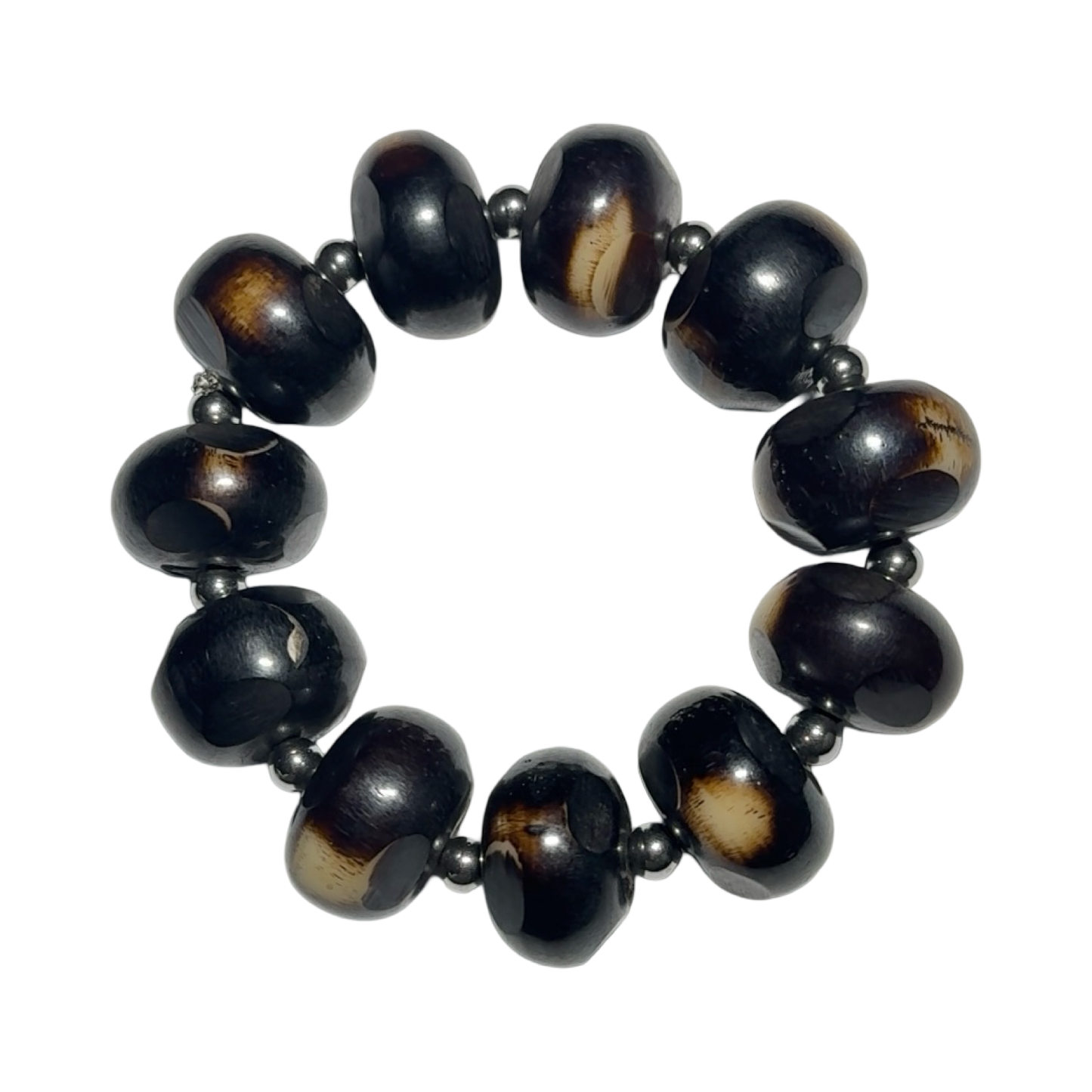 MOCHA BEADED BRACELET II