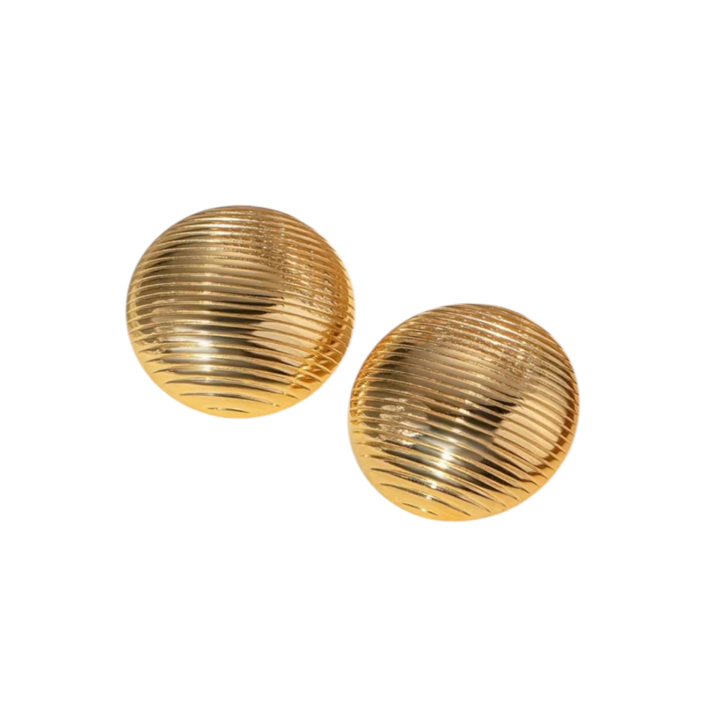SARAI STRIPED GOLD EARRINGS