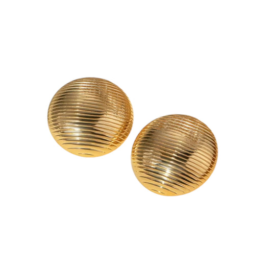 SARAI STRIPED GOLD EARRINGS