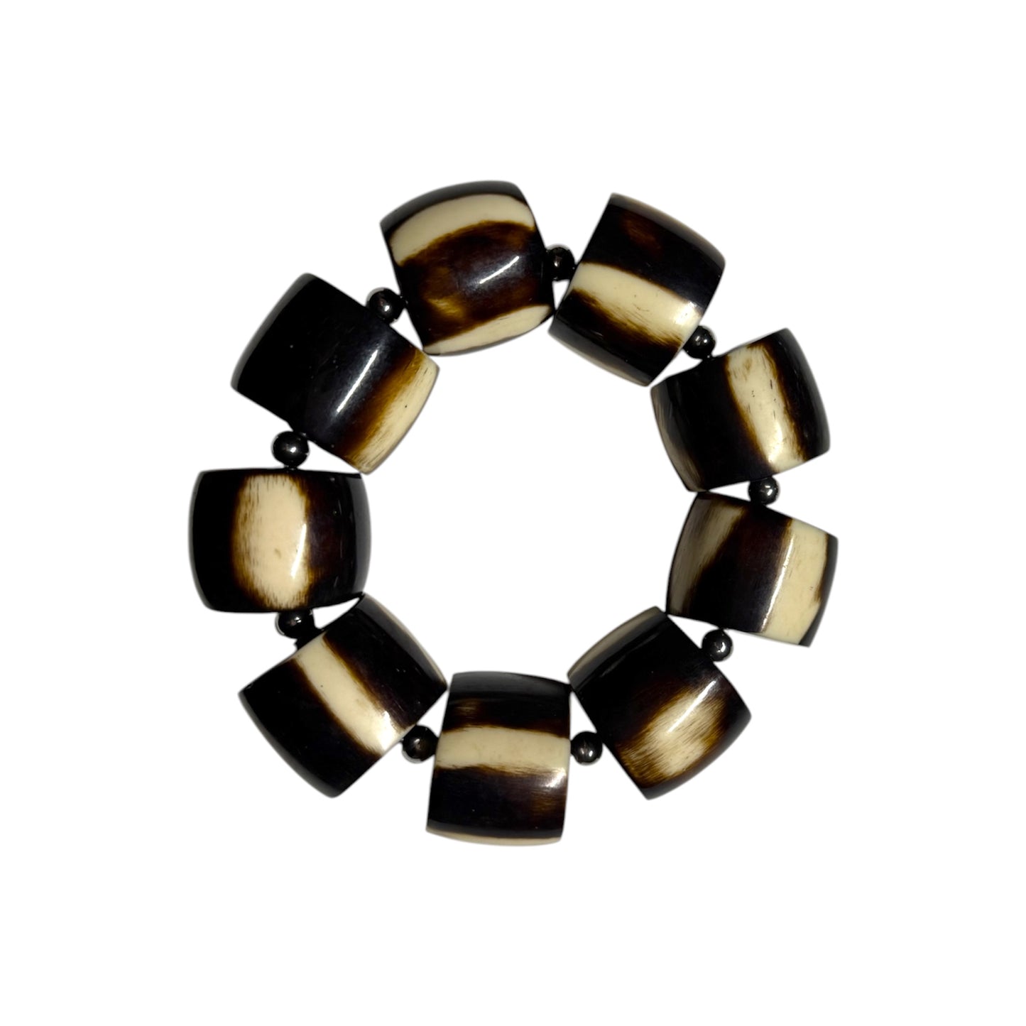 JUMBO MOCHA BEADED BRACELET