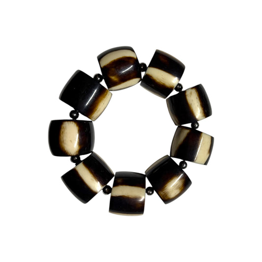 JUMBO MOCHA BEADED BRACELET