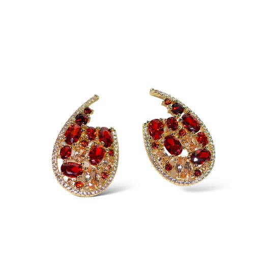 RUBY DROP EARRINGS