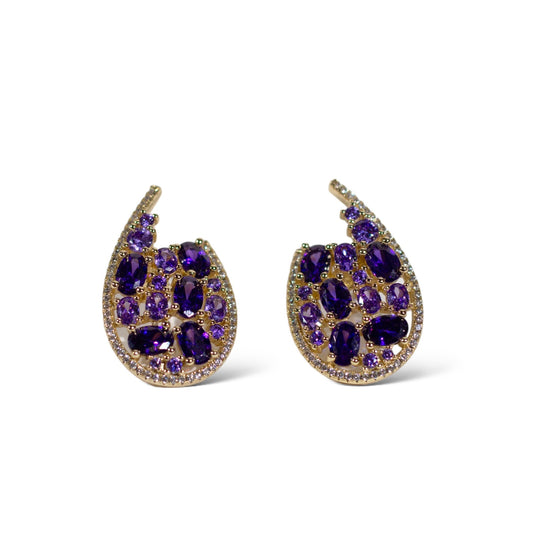 AMETHYST DROP EARRINGS