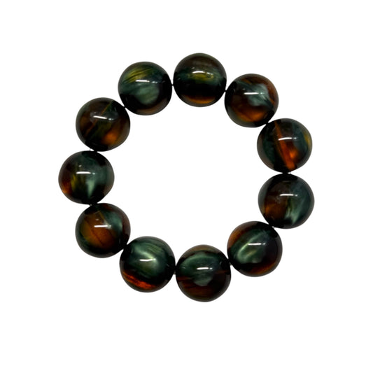GREEN EMBER BALL BRACELET