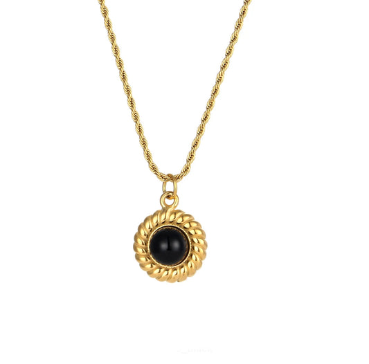 BLACK ONYX NECKLACE