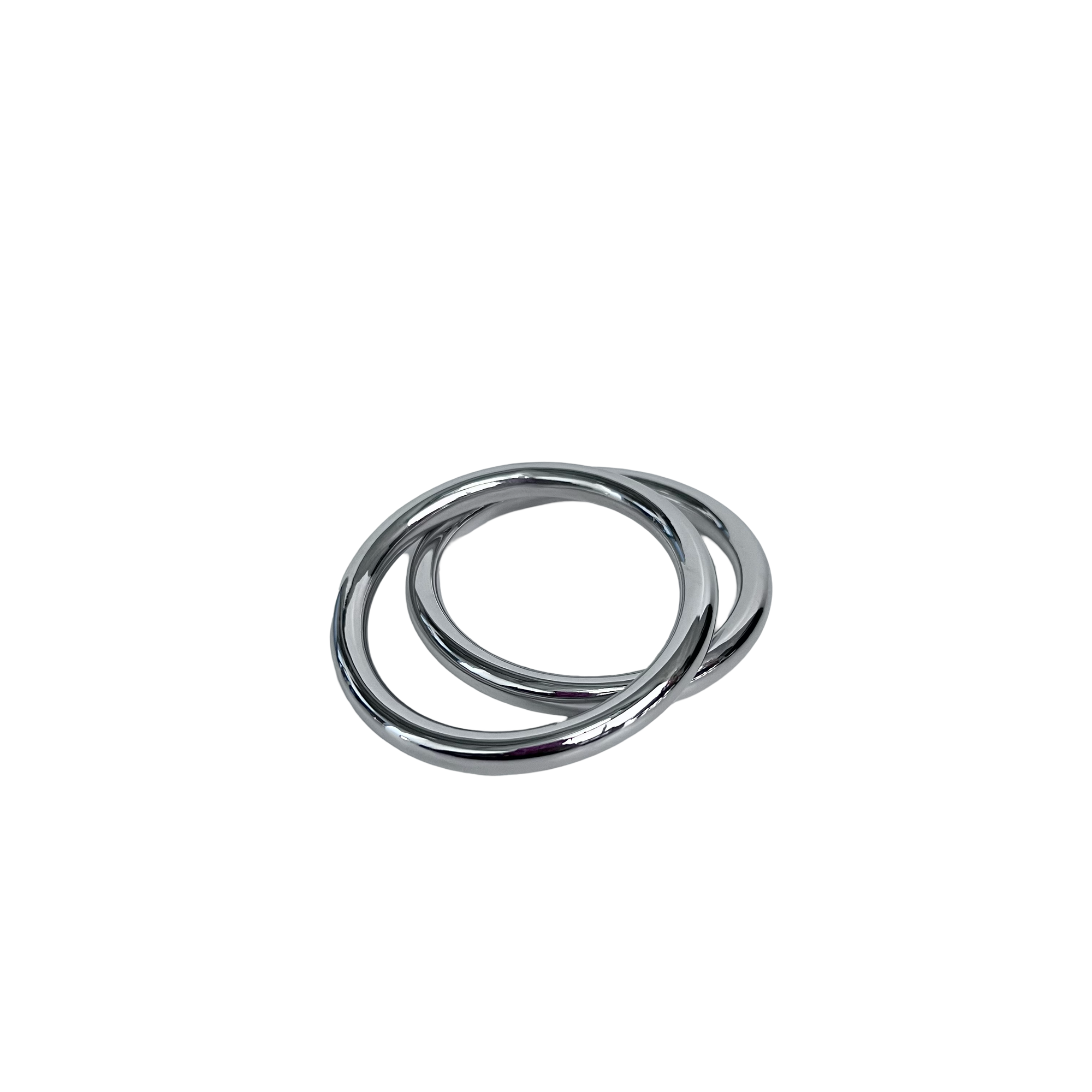 CHROME SOLID BANGLE SET