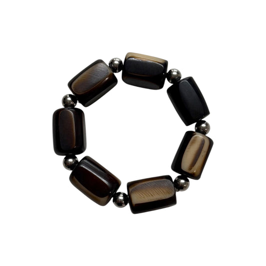 MOCHA BEADED BRACELET