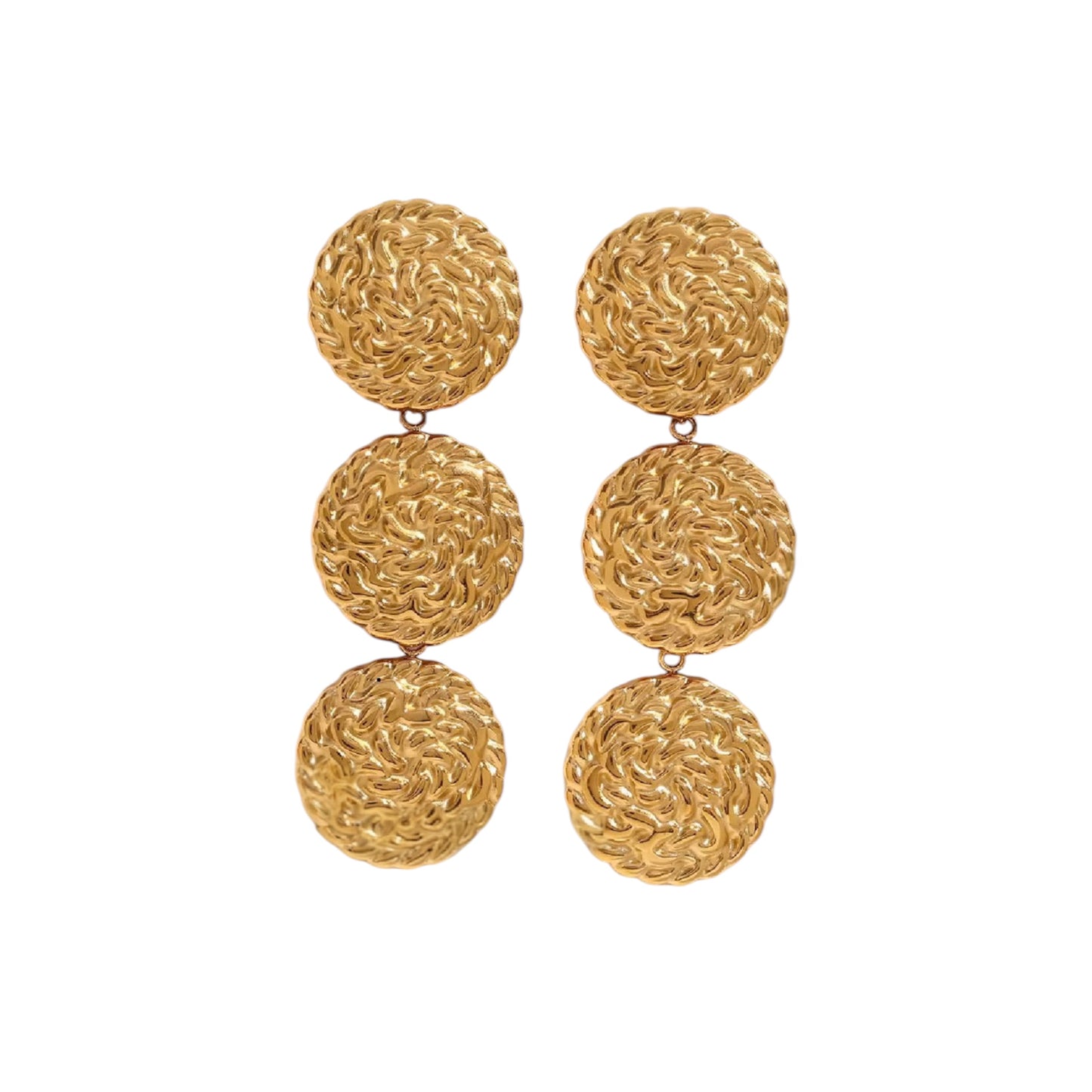 THE VINTAGE MEDALLION EARRINGS