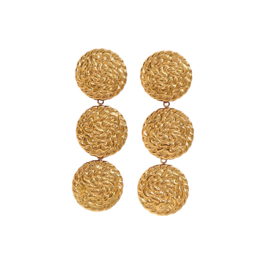 THE VINTAGE MEDALLION EARRINGS