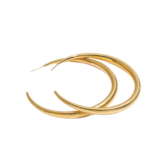 GOLD BRUSHED HOOPS
